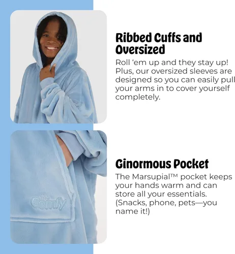 Miniatura 5 de THE COMFY Dream Squishmallows Oversized Wearable Blanket for Women and Kids, Ultrasoft Plush Light Microfiber Blankets