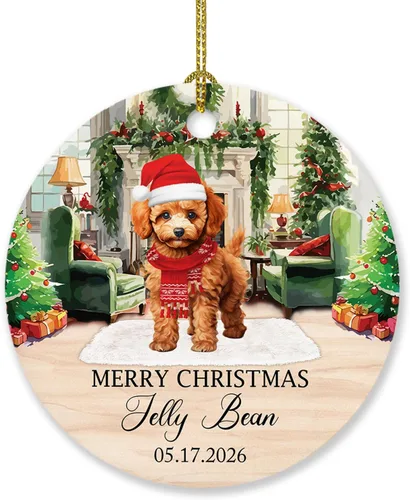 Miniatura 15 de Adorno de perro de Alaskan Malamute personalizado, árbol de Navidad, adorno de perro de Malamute de Alaska, regalos para amantes de los perros