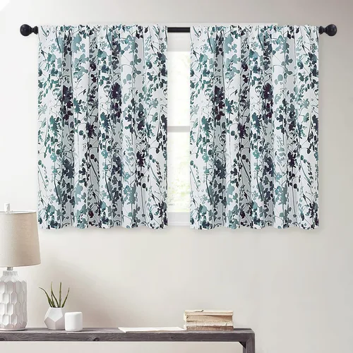 Miniatura 13 de Cortinas Kgorge opacas, diseño de damasco