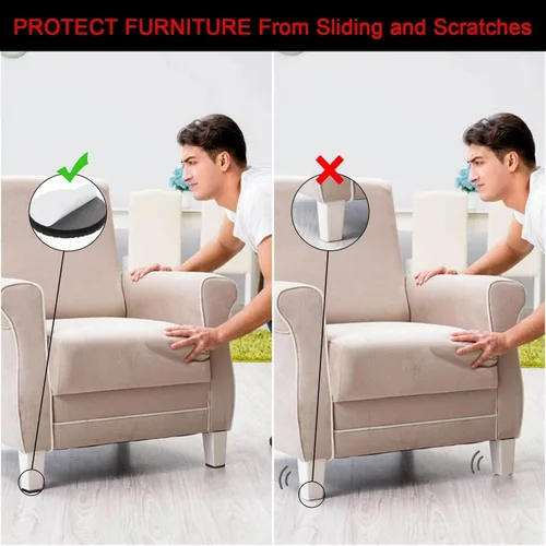 Miniatura 3 de Almohadillas antideslizantes para muebles, 30 protectores de goma autoadhesivos para muebles, sofá, mesa, silla, almohadillas de goma para patas