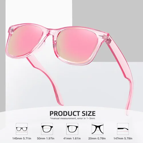 Miniatura 72 de MEETSUN Polarized Sunglasses for Women Men Classic Retro Square Frame Driving Sun Glasses UV Protection