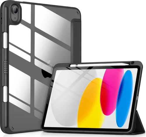 Miniatura 22 de VIKESI - Funda para iPad (A16) 11 pulgadas 2025 y iPad 10ª generación 10.9 pulgadas 2022, con parte trasera transparente y marco de TPU a prueba