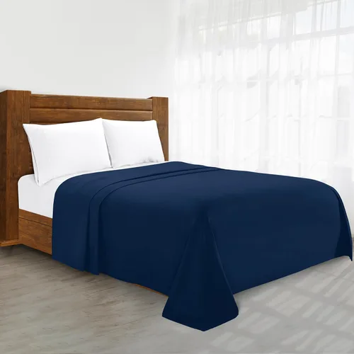 Miniatura 8 de Sábana plana de lujo en Amazon Elegant Comfort sin arrugas de 1500 hilos de calidad de hotel Premier, tamaño King, color marrón chocolate