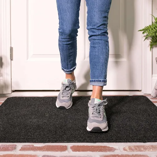 Miniatura 10 de Mohawk Home Tapete utilitario gris carbón sólido (1 pies 6 pulgadas x 2 pies 6 pulgadas), perfecto para garaje, entrada, porche y cuarto de servicio