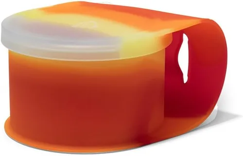 Miniatura 26 de Silipint Cuenco de silicona con tapa Go Go Connected, irrompible, no tóxico, apto para lavavajillas (Aurora, 25 onzas, paquete de 2)