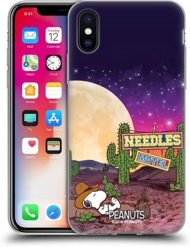 Miniatura 115 de Head Case Designs Funda de gel con licencia oficial de Peanuts Nebula Cactus Needles Snoopy Space Cowboy [protección de grado militar] compatible