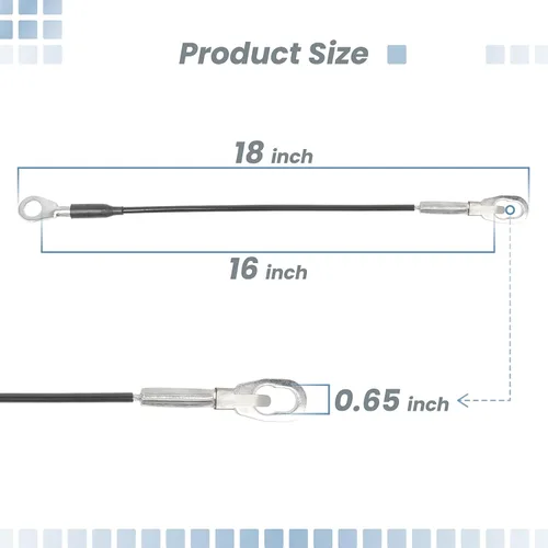 Miniatura 3 de MAYITOP Cables de metal para puerta trasera, 2 unidades, repuesto para Nissan Navara Frontier D40 Pickup 2005-2014, Nissan NP300 90460-EB700