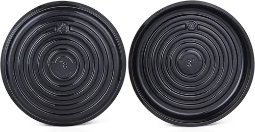 Miniatura 3 de Idyllize 5 piezas de bandeja de goteo de plástico negro de 6 pulgadas para macetas (6 pulgadas)