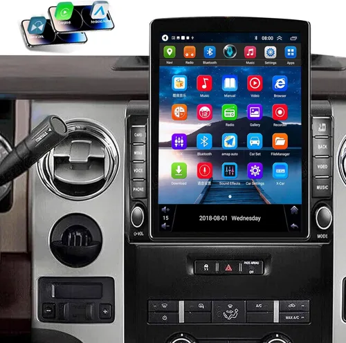 [4+64G] 9.7" Radio de estéreo de coche para Ford F150 2009 2010 2011 2012 2013 2014 Android 13 Radio de pantalla táctil de actualización con Carplay