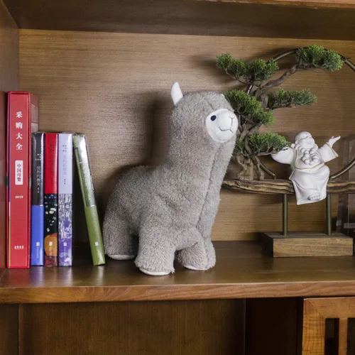 Miniatura 5 de Tope de puerta decorativo con forma de animal, FALIDI para decoración del hogar y oficina, sujetalibros... (Alpaca)