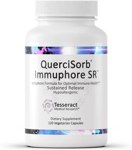 QuerciSorb Immuphore SR Quercetina, suplemento de apoyo inmunológico, liberación sostenida, vitamina C, vitamina D3 y zinc, apoya la función