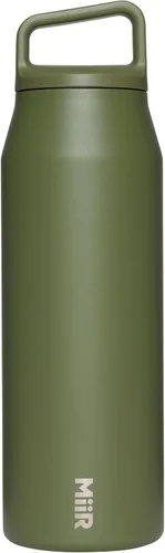 Miniatura 11 de MiiR - Botella de agua de boca ancha - Botella de agua aislada de 32 onzas en acero inoxidable con aislamiento de vacío de doble pared, diseño a