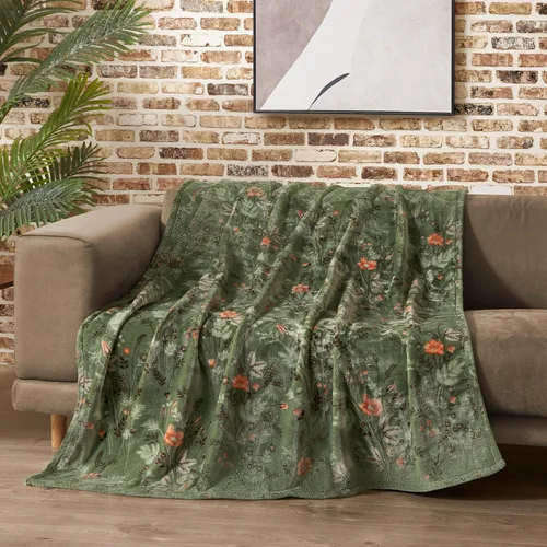 Miniatura 24 de Lucky Brand Camper Plaid Verde Oliva 50"x70" Manta de Felpa Acogedora - Manta de Microfibra Premium para Comodidad y Estilo Lujosos