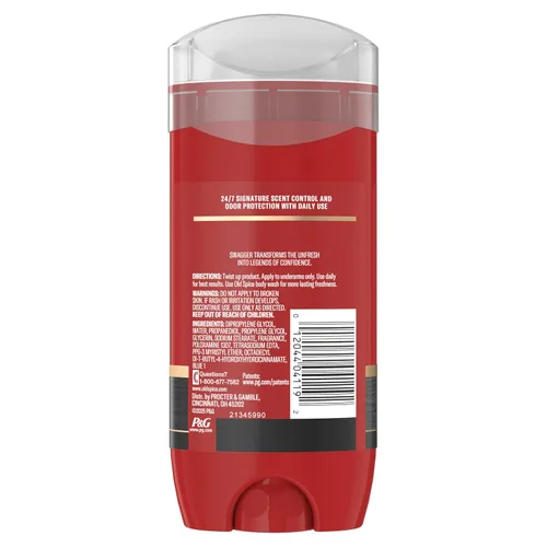 Miniatura 13 de Old Spice Desodorante sin aluminio para hombres, colección Red Zone, Swagger Invisible Solid, aroma a lima y madera de cedro, 3.8 onzas