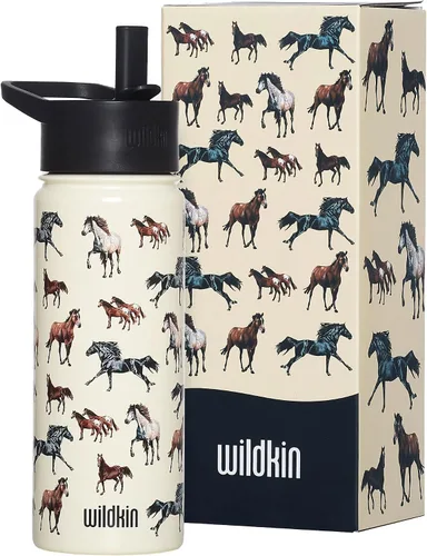 Miniatura 54 de Wildkin Kids - Botella de agua de acero inoxidable de 14 onzas para niños – Sin BPA, a prueba de fugas, aislada, fácil de limpiar - Ballerina