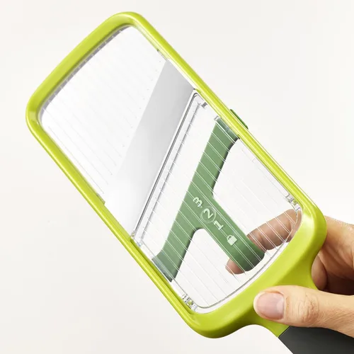 Miniatura 2 de Joseph Joseph Mandolina manual de agarre múltiple para cocina, rebanadora de frutas y verduras con agarre para alimentos y cuchillas ajustables