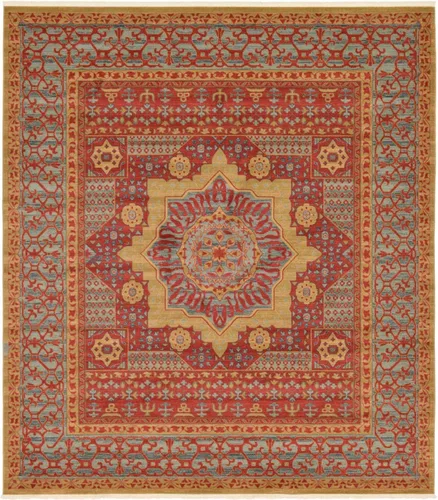 Miniatura 25 de Unique Loom Palace Collection - Alfombra Saray (2 pies x 3 pies 1 pulgada, rectangular, crema/marrón claro)