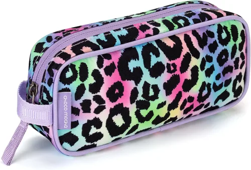 Miniatura 13 de Estuche para lápices Choco Mocha para niñas, estuche suave con cierre para niñas, estuche para lápices para la escuela, bolsa de lápices arcoíris