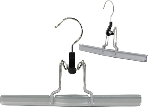Miniatura 11 de Mawa by Reston Lloyd - Percha antideslizante con abrazadera para pantalones y faldas, estilo M/26, juego de 2, rojo Blanco