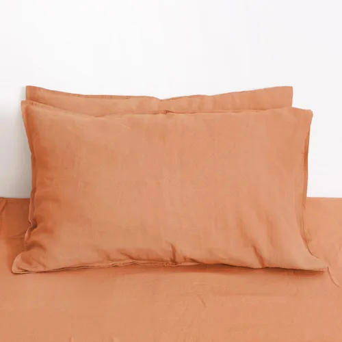 Miniatura 8 de Linen World - Juego de 2 fundas de almohada de lino, 20 x 30 pulgadas, tamaño estándar/Queen, fundas de almohada 100% lino natural francés, fundas