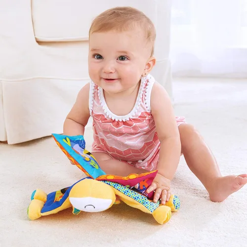 Miniatura 3 de Kidoozie Farm Friends Crinkle Book Toy – Un juguete divertido y educativo para tu pequeño de 3 a 18 meses – Lavable a máquina – Fomenta