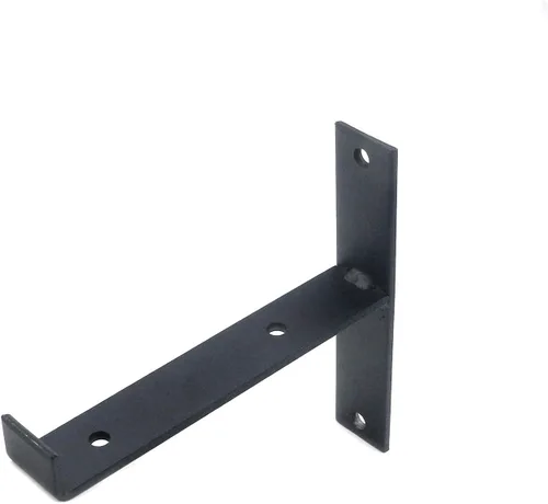 Miniatura 5 de Coshar 4 soportes de estante de 6 pulgadas para estante de hierro, soportes flotantes para estantes montados en la pared para cocina, baño