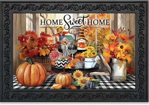 Miniatura 7 de Briarwood Lane Felpudo floral con tarro de masón de otoño