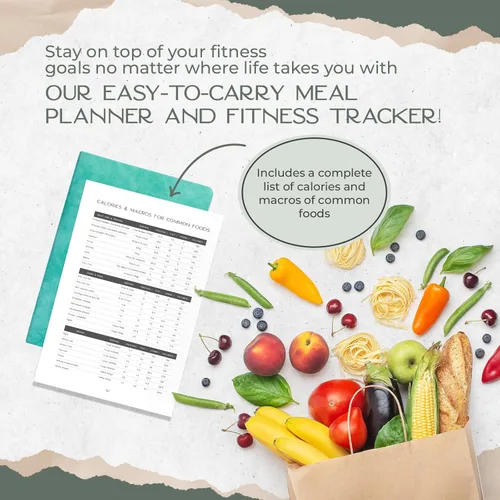 Miniatura 4 de Graceful by Design Planificador de comidas y rastreador de actividad física – Planifica entrenamientos en nuestro diario de fitness para mujeres