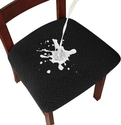 Miniatura 22 de Genina Fundas de asiento impermeables para sillas de comedor, fundas de asiento de silla de comedor, fundas de asiento de cocina, fundas de asiento