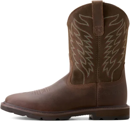 Miniatura 4 de ARIAT Botas de trabajo para hombre Groundbreaker de punta ancha y cuadrada
