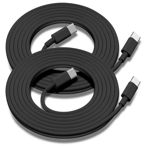 Miniatura 12 de Paquete de 2 cables de carga USB C a USB C de 3 pies y 60 W, cable de carga rápida tipo C a tipo C, para iPhone 16 E/17/Air/15/Pro/Plus/Pro Max