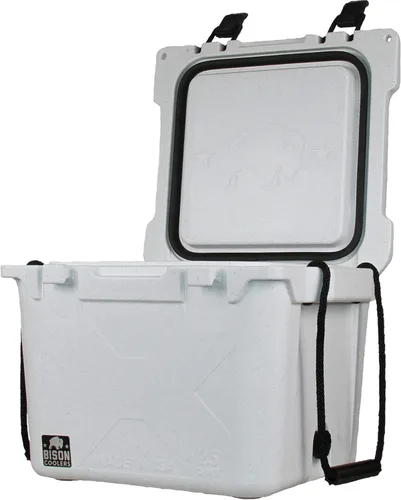 Miniatura 2 de BISON COOLERS Enfriador Rotomoldeado de Durabilidad Extrema Diseñada con Carcasa Rígida, Tapa y Revestimiento Hielera de Larga Duración con Blanco