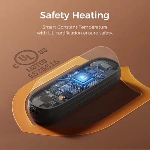 Miniatura 6 de OCOOPA 2 in 1 Magnetic Rechargeable Hand Warmers, UT2s Mini Electric Handwarmers 2 Pack, Split USB-C, Reusable Portable Pocket Heater, Raynauds