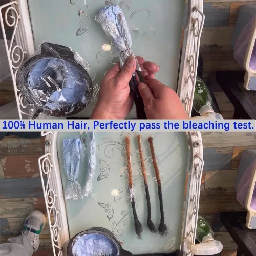 Miniatura 5 de Extensiones de cabello humano real de 20 hebras para mujeres/hombres/niños, se pueden teñir, decolorar, rizar, 4 pulgadas, extensiones de rastas