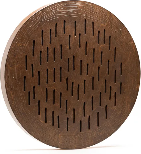 Miniatura 10 de Tambor oceánico de madera de cascada de 20 pulgadas meditativo para baño de sonido relajante forma de géiser (sin bolsa)