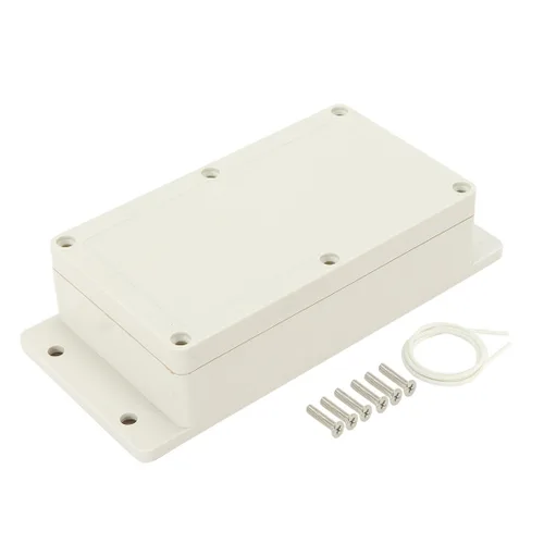 Miniatura 11 de Caja de conexiones de plástico ABS impermeable a prueba de polvo IP65, caja de conexiones universal para proyectos eléctricos, gris pálido y oreja