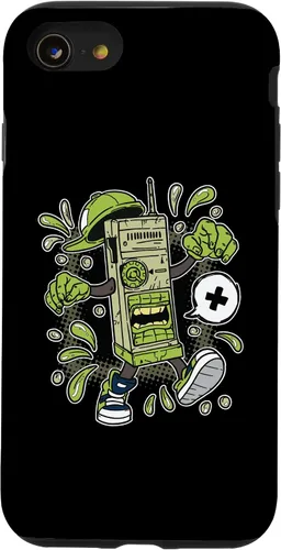 Miniatura 18 de Diseño de WalkieTalkie de dibujos animados para iPhone 16 para niños en estuche de estilo cómico