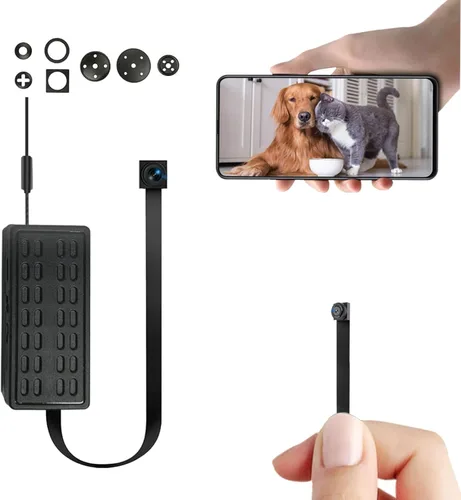 Mini cámara oculta DIY módulo, cámaras inalámbricas HD 4K, pequeña cámara de niñera WiFi, cámara de seguridad pequeña portátil para el hogar,