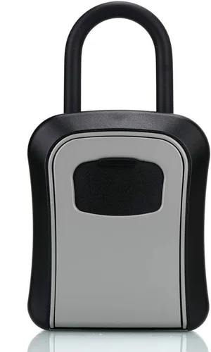 Miniatura 7 de Caja de cerradura de llave, caja de bloqueo de combinación con código para almacenamiento de llaves de casa, casillero combinado de puerta