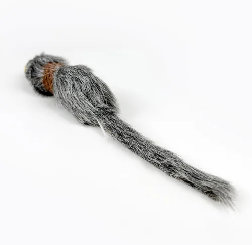 Miniatura 6 de TTcat 2 ratones para gatos, juguetes de piel sintética, ratones grandes con cola larga sin hierba gatera, juguete interactivo para gatos y gatitos