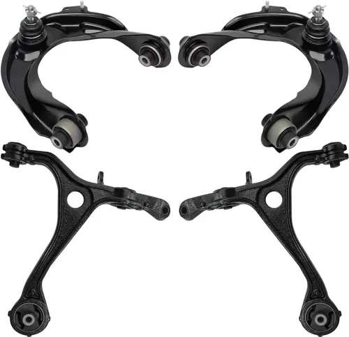 Miniatura 107 de Detroit Axle - Brazos de control superiores traseros para Chrysler 300 Dodge Challenger Charger Magnum, reemplazo del conjunto de brazos de control
