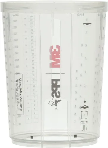 Miniatura 2 de 3M PPS 2.0 - Vasos para pistola pulverizadora, 26023, grande, 28 onzas, uso con pistola de pintura y tapas y revestimientos PPS 2.0 para pintar