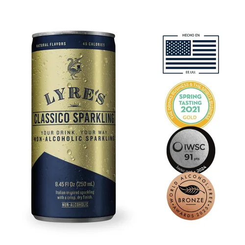 Miniatura 3 de Lyre’s Classico Paquete de 4, Vino Espumoso Sin Alcohol, Alternativa de Prosecco Sin Graduación Alcohólica, Bebidas Sin Alcohol, Maquetas Enlatadas