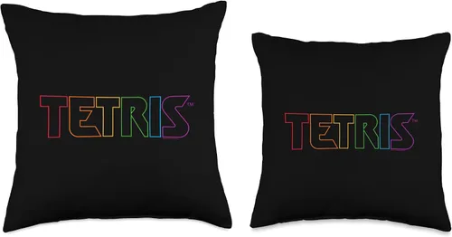 Miniatura 3 de Tetris Color Logo - Almohada (16 x 16 pulgadas), multicolor