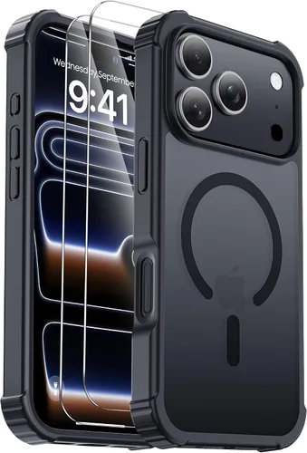 Miniatura 49 de Funda para iPhone Air [compatible con MagSafe] [2 protectores de pantalla] [prueba de caídas de grado militar] Funda magnética resistente