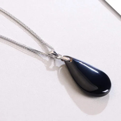 Miniatura 4 de iSTONE - Collar de plata de ley 925 con dije de lapislázuli para mujer, piedra preciosa natal con cadena de plata de 18 pulgadas