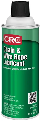 CRC - Lubricante en aerosol para cadena y cables de acero. Aerosol de 16 onzas (Peso neto: 10 onzas)