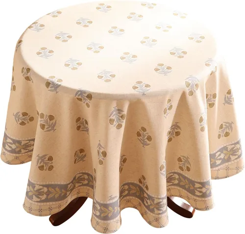 Miniatura 13 de patdrea - Mantel de lino floral, grueso, decorativo y francés para mesas rectangulares o cuadradas, para cocina y comedor, 55 x 79 pulgadas