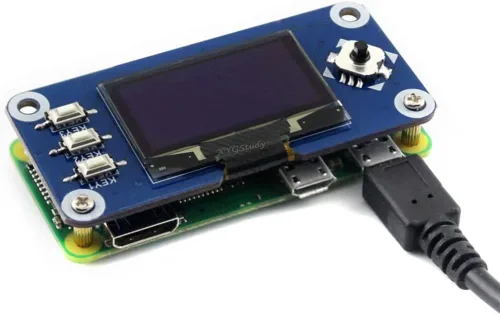 Miniatura 2 de 1.3inch 128x64 OLED pantalla HAT para Raspberry Pi 4 3 Jetson Nano SPI/I2C interfaz con controlador incorporado @ XYGStudy