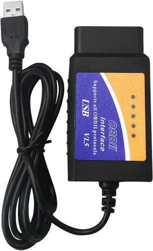 ELM327 OBD2 Adaptador USB, herramienta de codificación de diagnóstico, escáner ELMconfig OBDII herramienta de escaneo con interruptor MS-CAN/HS-CAN